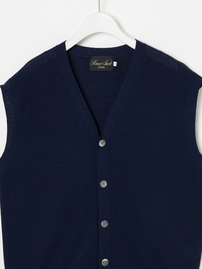 14G鹿の子編 ニットベスト（ベスト）｜H.P.FRANCE公式サイト