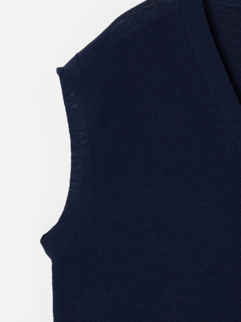 14G鹿の子編 ニットベスト（ベスト）｜H.P.FRANCE公式サイト