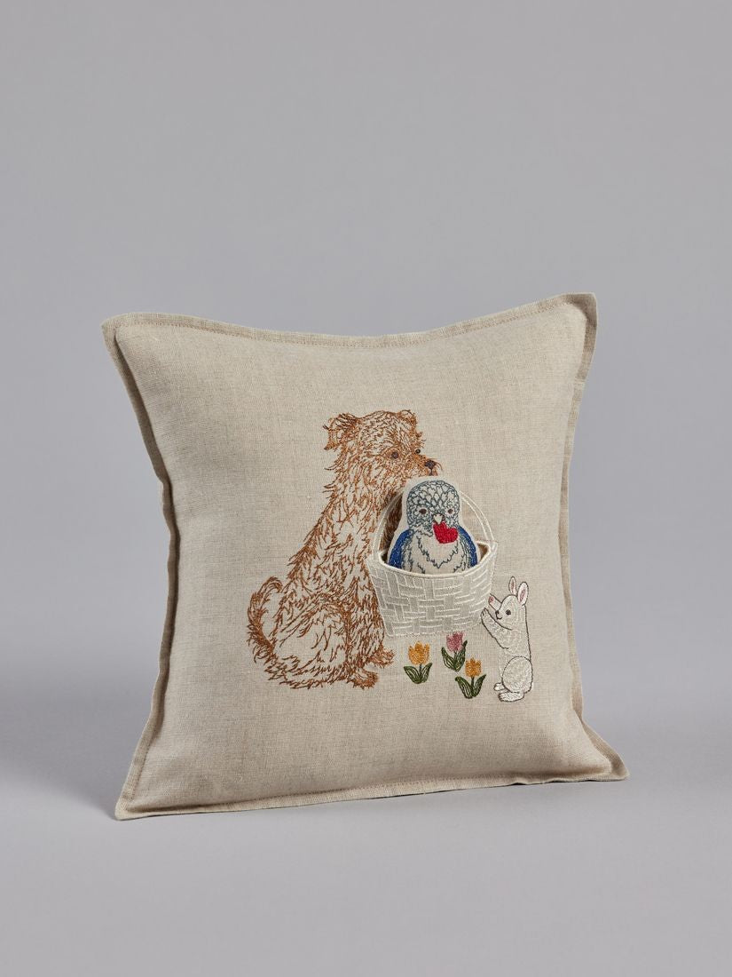 ポケットクッションカバー 30x30 Puppy Love（クッション）｜H.P.