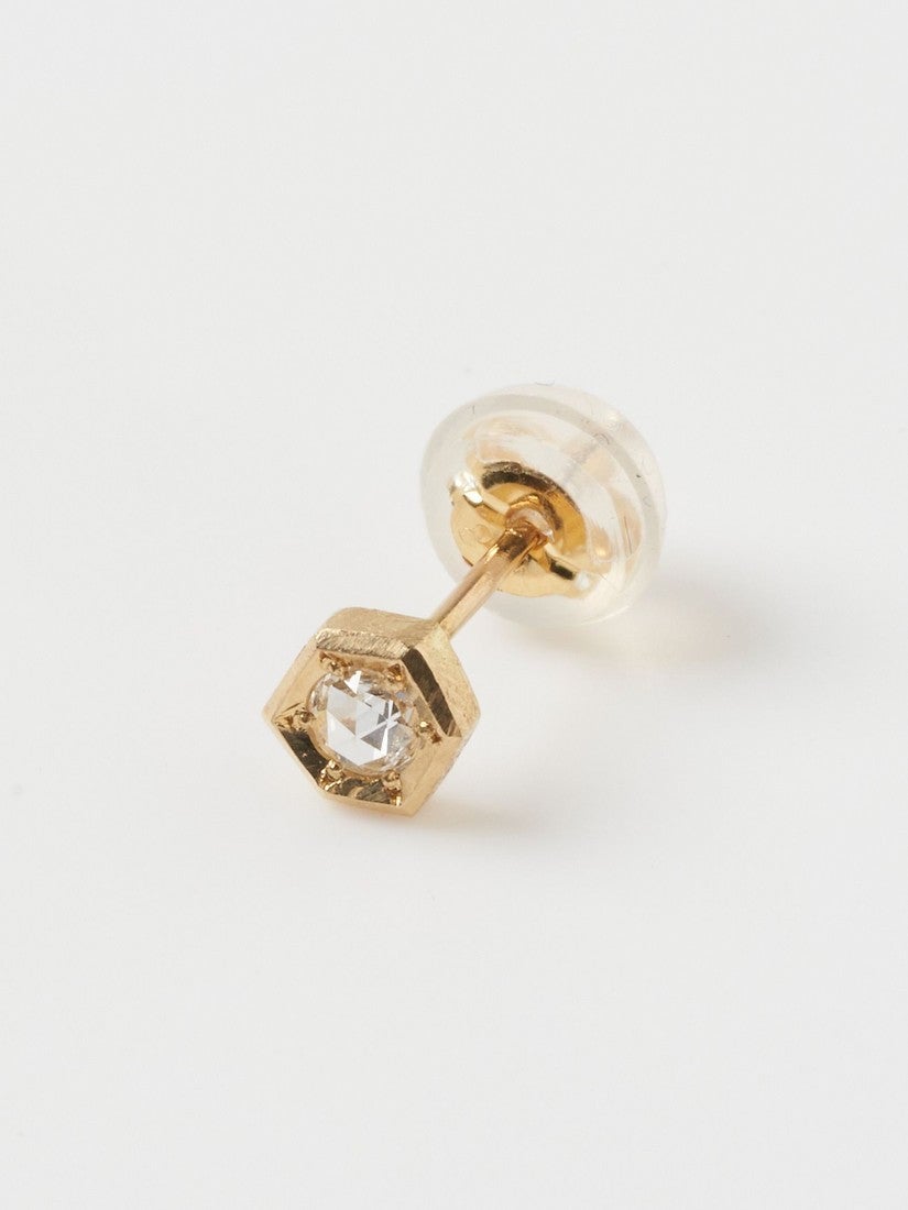 ローズカットダイヤモンド ピアス（片耳用）（ピアス）｜H.P.FRANCE