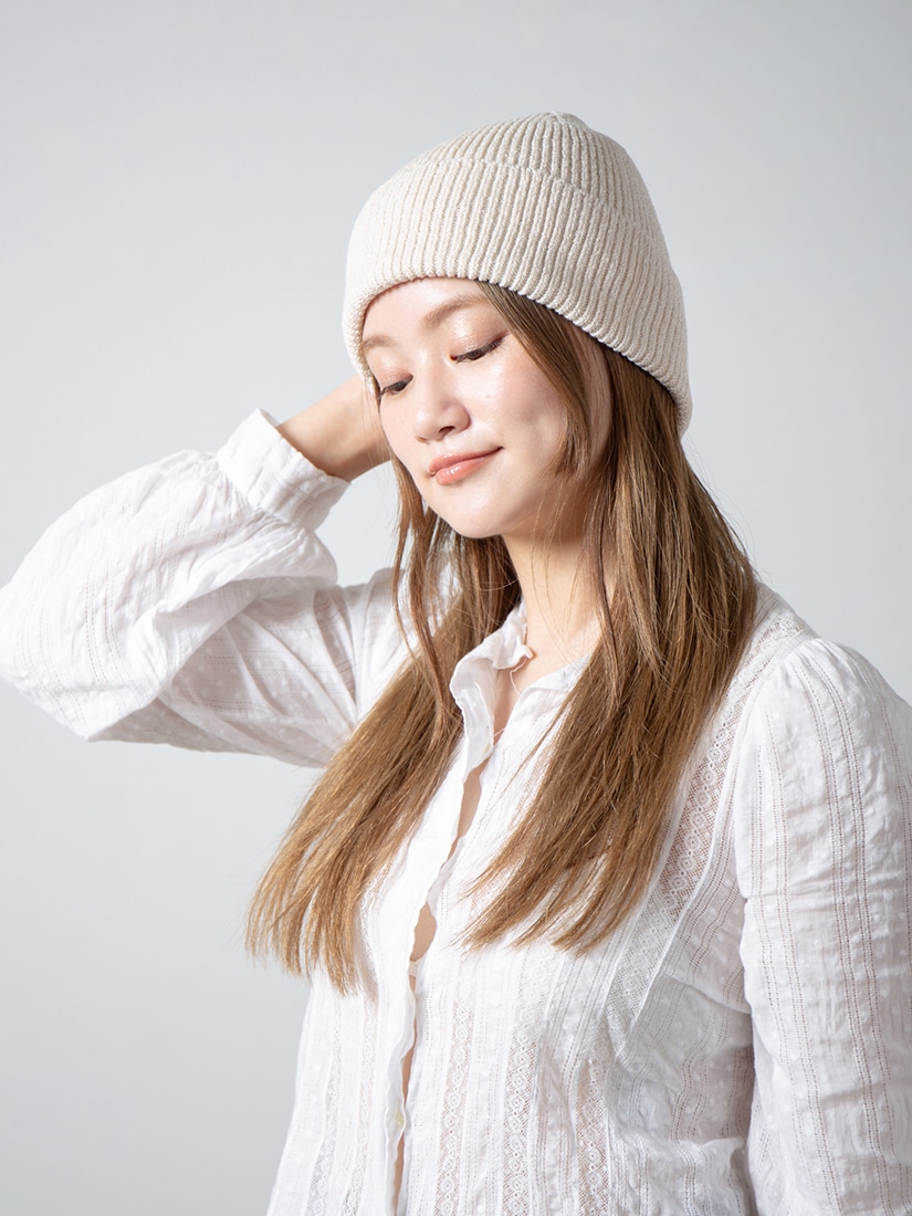 RACAL》Cotton Silk Beanie ビーニー（ニットキャップ）｜H.P.FRANCE