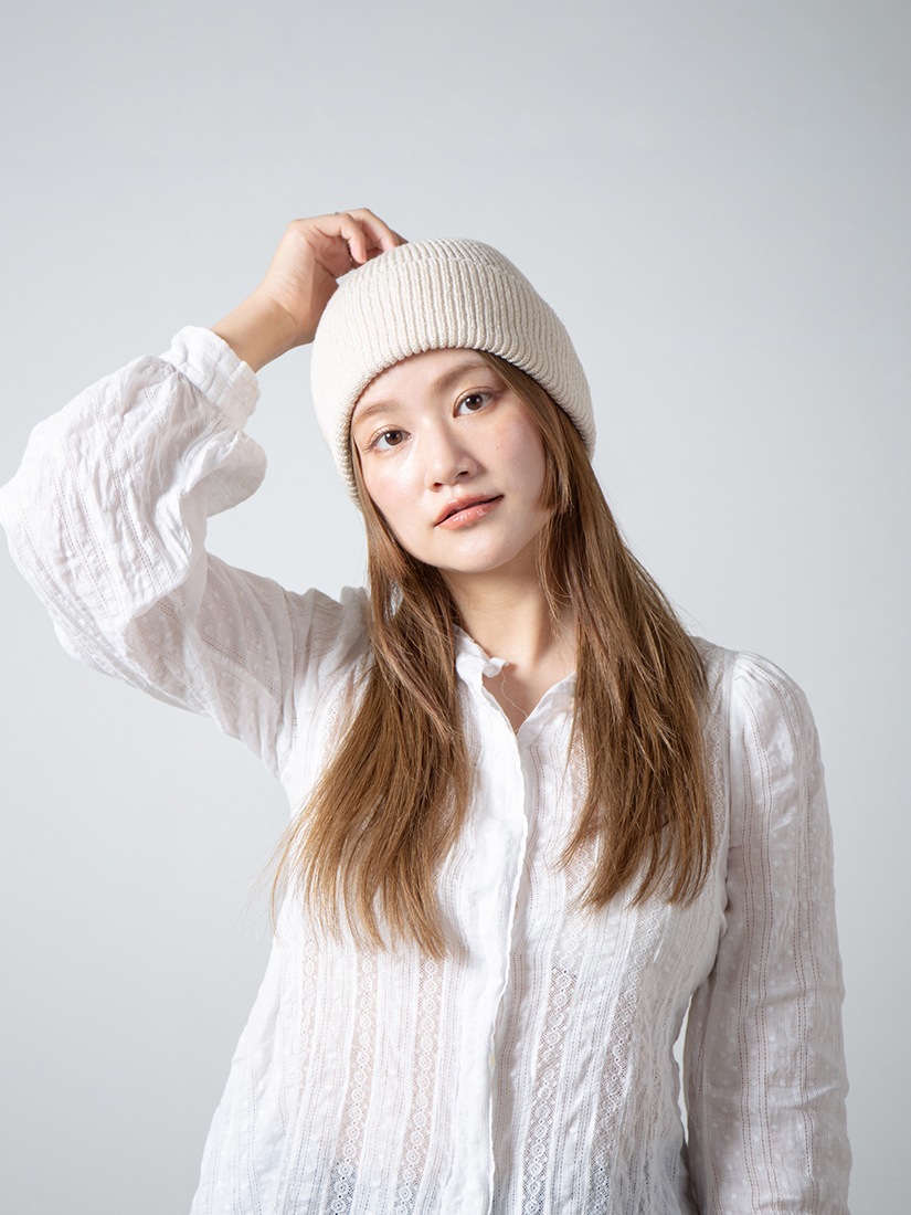 RACAL》Cotton Silk Beanie ビーニー（ニットキャップ）｜H.P.FRANCE