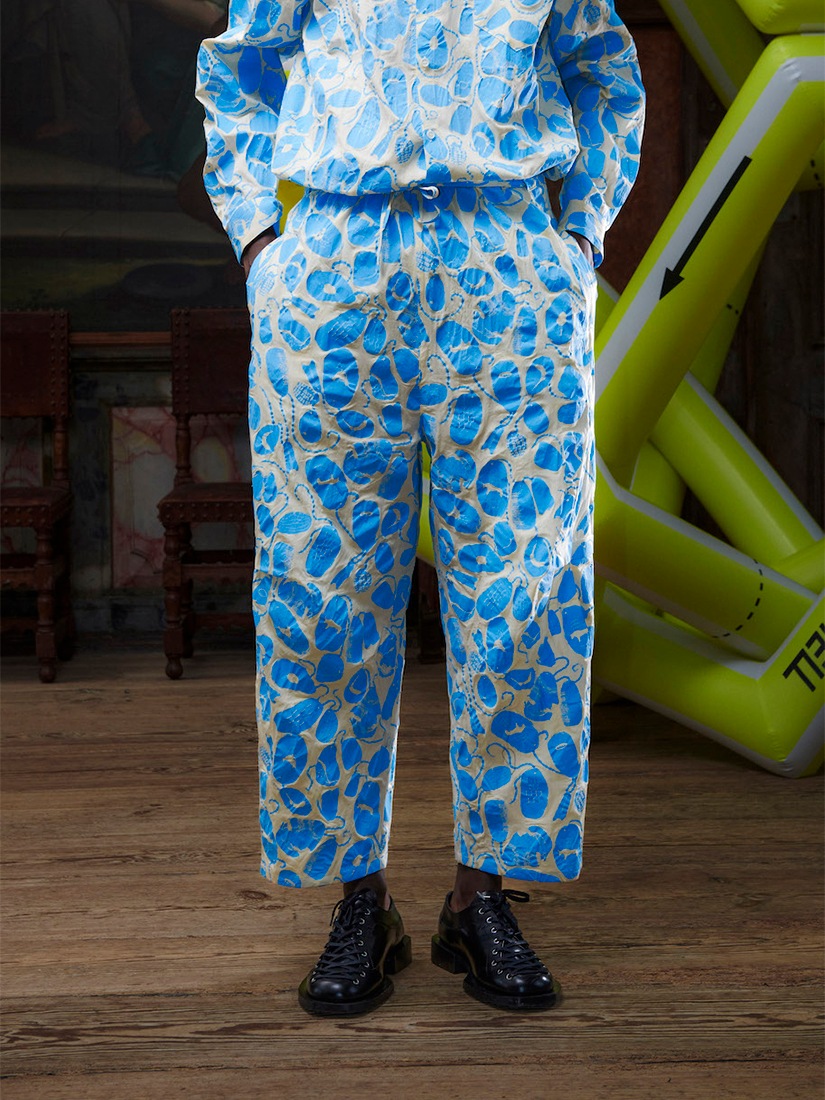 だ*ん様 HENRIK VIBSKOV 抽象柄 ワイドパンツ Sサイズ HENRIK VIBSKOV》Drawstring Pants-A パンツ（パンツ）｜H.P.FRANCE