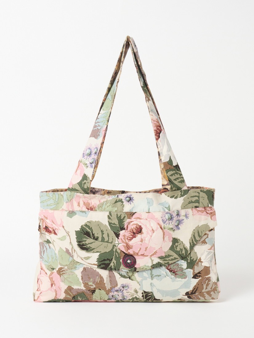 一点もの】《The Magpie & The Wardrobe》 バッグ Floral Button Bag