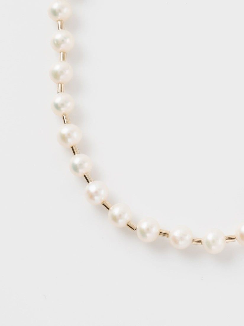 Pearl ball chain ネックレス(43cm)（ネックレス）｜H.P.FRANCE