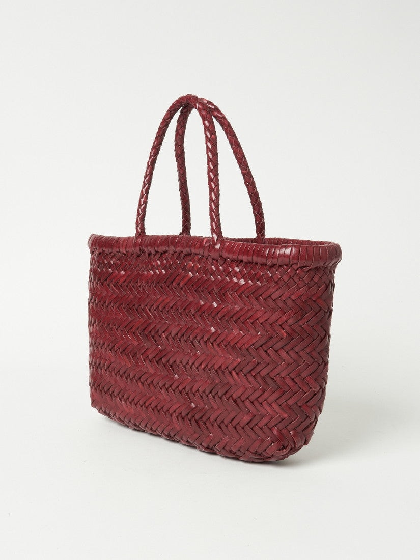 ★期間限定★【新品】DRAGON MINI FLAT GORAバッグ Dragon Diffusion - Mini Flat Gora Forest Green Woven Leather Bag