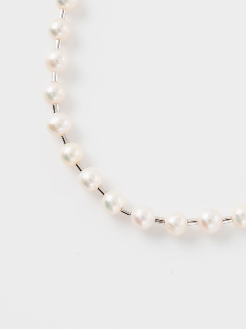 Pearl ball chain ネックレス(38cm)（ネックレス）｜H.P.FRANCE