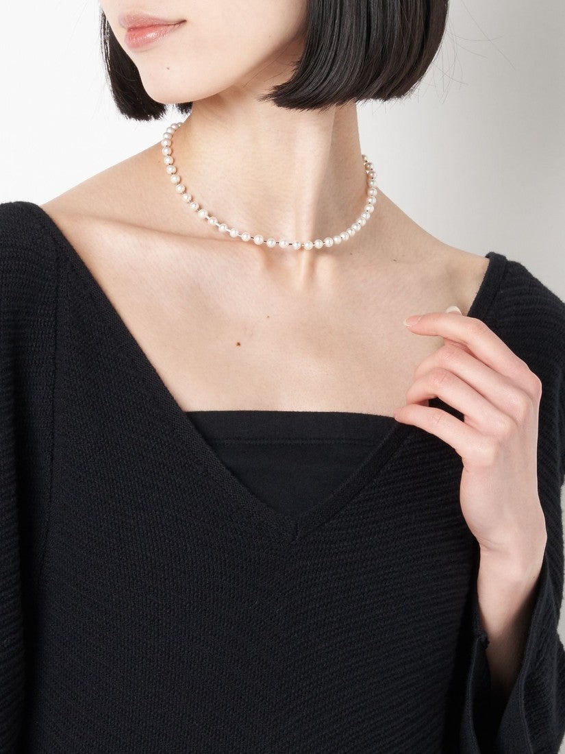 最終値下げmayu Pearl ball chain ネックレス(38cm) Pearl ball chain ネックレス(38cm)（ネックレス）｜H.P.FRANCE