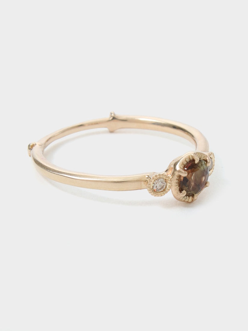 新品 アンダリュサイト  リング PT Andalusite oval pinky ring /アンダルサイト. | Hariqua