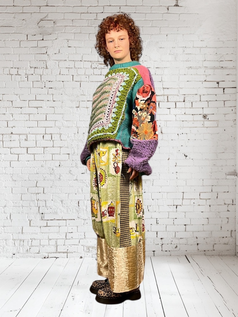 1点もの】ヴィンテージリメイクパンツ（パンツ）｜H.P.FRANCE公式サイト