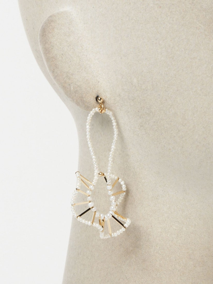 フリル ネックレスピアス/ ロング(片耳用)（ピアス）｜H.P.