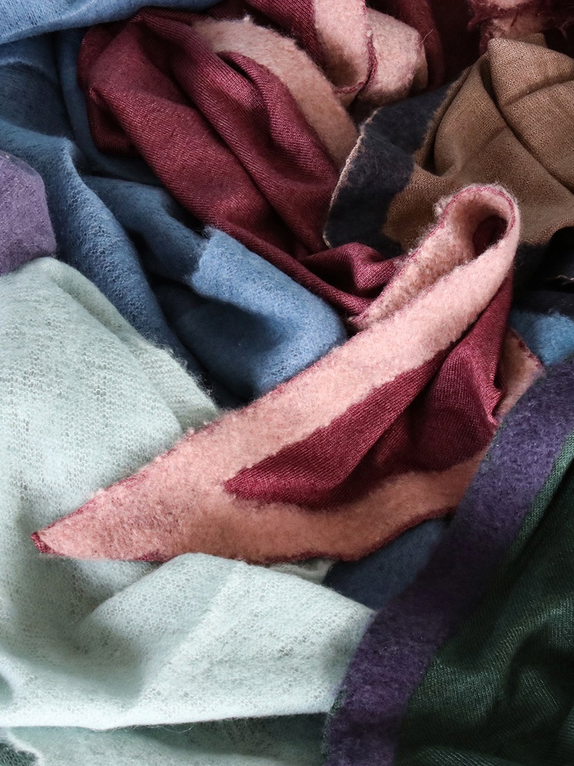 バンダナ カシミヤシルクストール 135×47cm（ストール）｜H.P.FRANCE