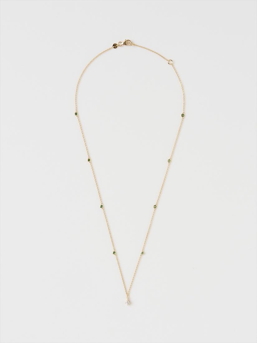 HOLLY ツァボライト&ダイヤモンド ネックレス（ネックレス）｜H.P.