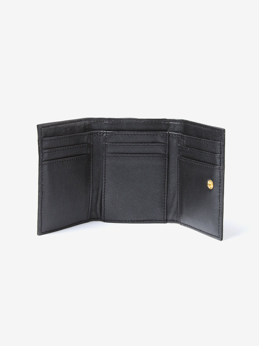 ねこミニ財布 Tuxedo cat(Metallic Black)