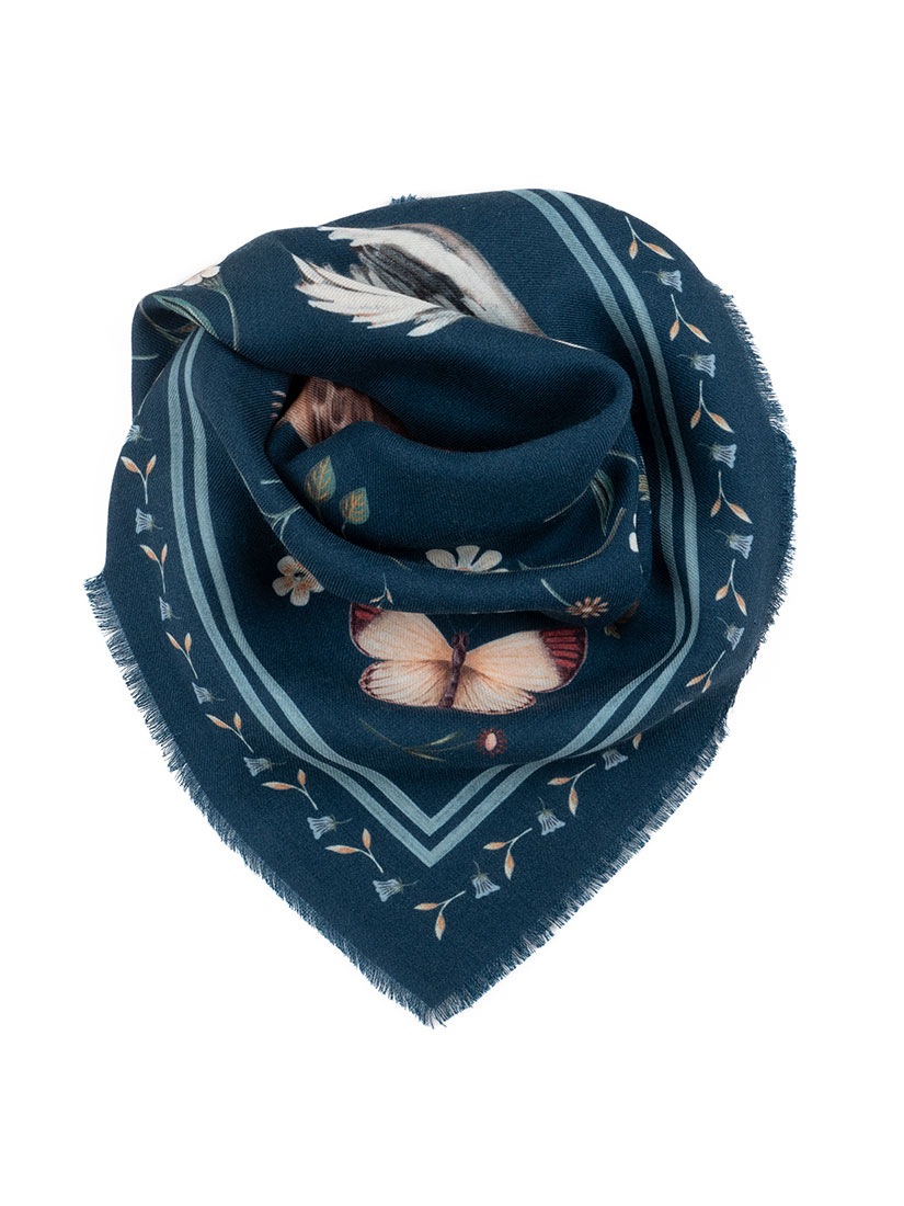 MALFROY MILLION》スカーフ imprimé London Animals d'Emmanuelle