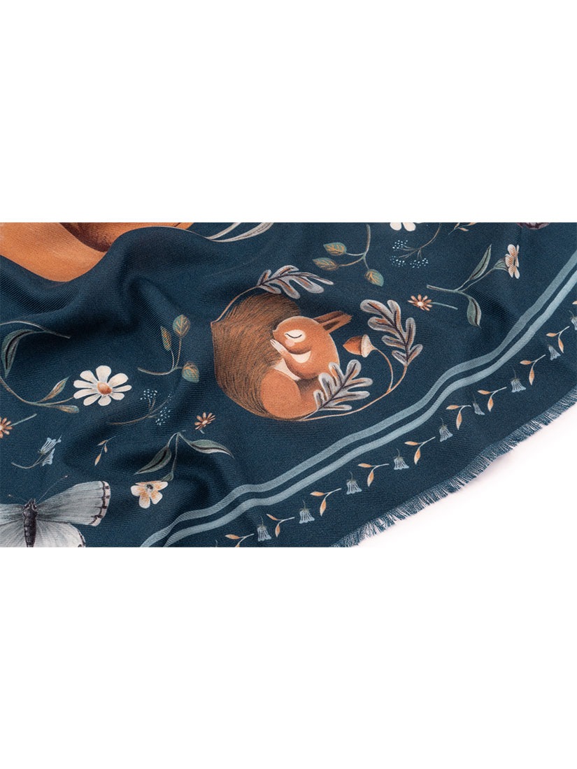 MALFROY MILLION》スカーフ imprimé London Animals d'Emmanuelle