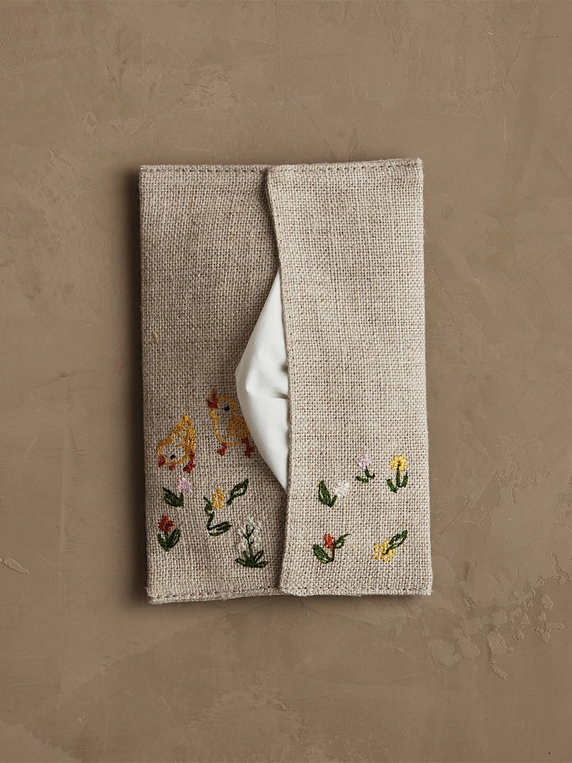 きょうの猫村さんコラボレーション｜ポケットティッシュカバー Flowers