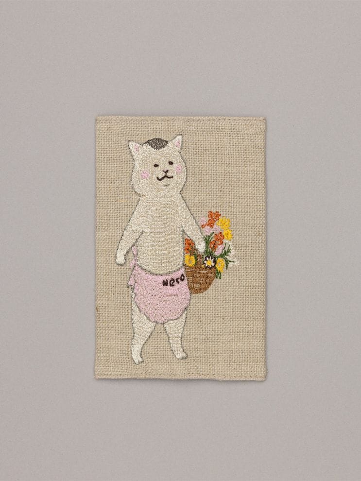 きょうの猫村さんコラボレーション｜ポケットティッシュカバー Flowers