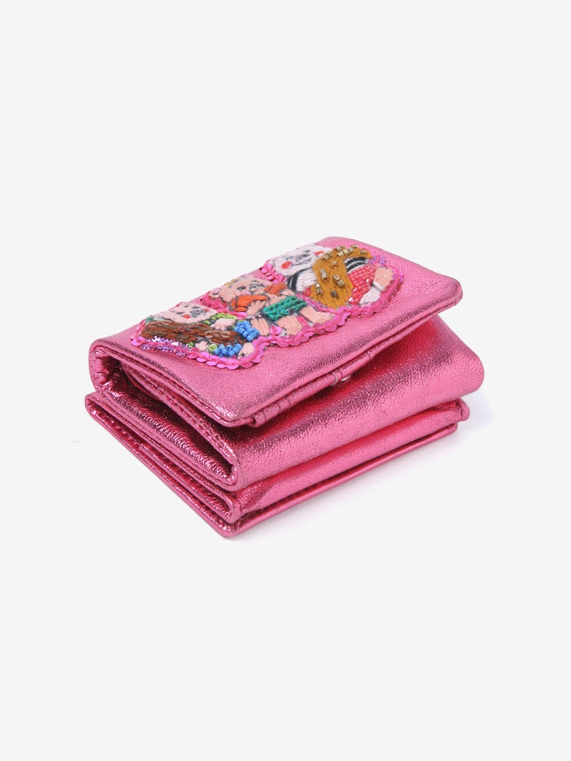 折財布 Three little piglet(pink)