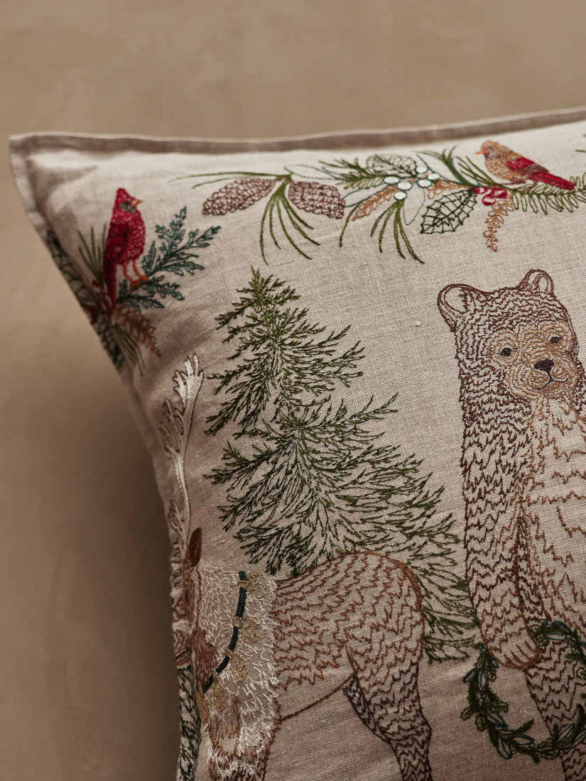 Holidayポケットクッションカバーのみ35×66 Deckthe Halls Holiday｜クッションカバー 40x80 Christmas cheer（クッションカバー