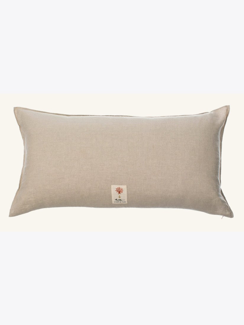 Holidayポケットクッションカバーのみ35×66 Deckthe Halls CORAL&TUSK [Christmas Wreath Trio] クリスマスリース ポケット