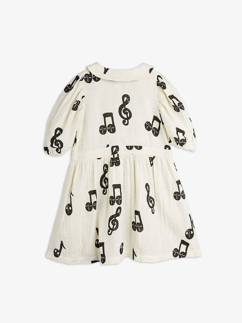 キッズ】《MINI RODINI》NOTE MUSLIN DRESS ワンピース（子供服