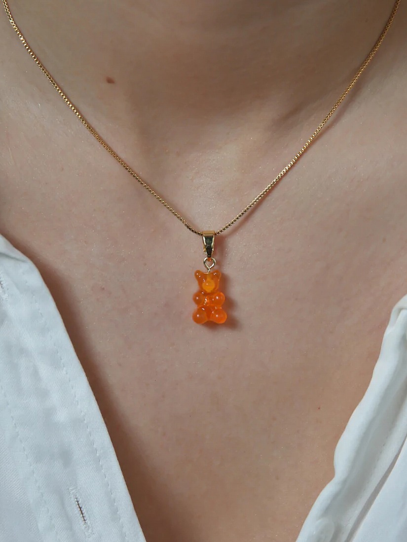 Crystal Haze Jewelry】Nostalgia bear チャーム - Classic Connector