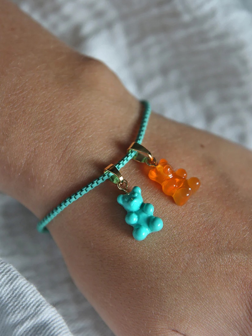 Crystal Haze Jewelry】Nostalgia bear チャーム - Classic Connector