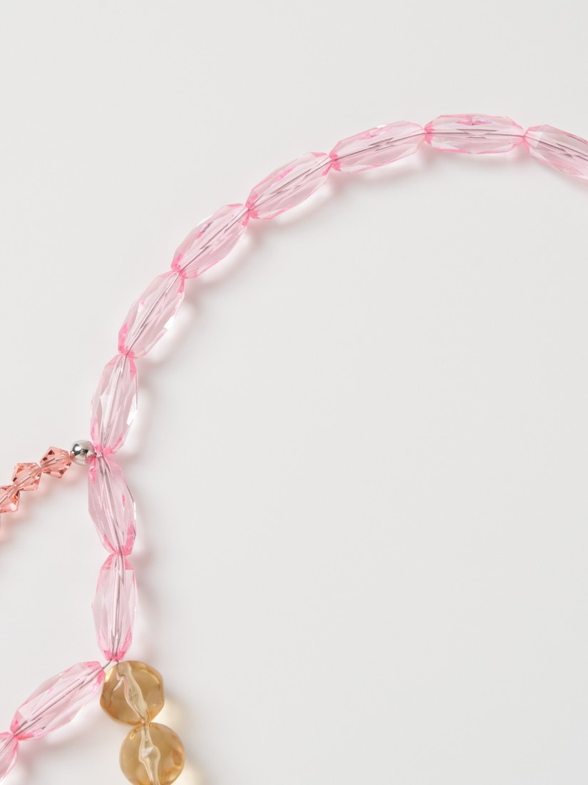 本真珠 Y字ロングネックレス クリーカー 薔薇クラスプ ピンク ロングネックレス PINK PUNK（ネックレス）｜H.P.FRANCE公式サイト