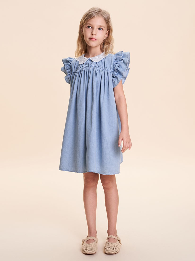キッズ】《C'ERA UNA VOLTA》Frankie dress デニムワンピース（子供服