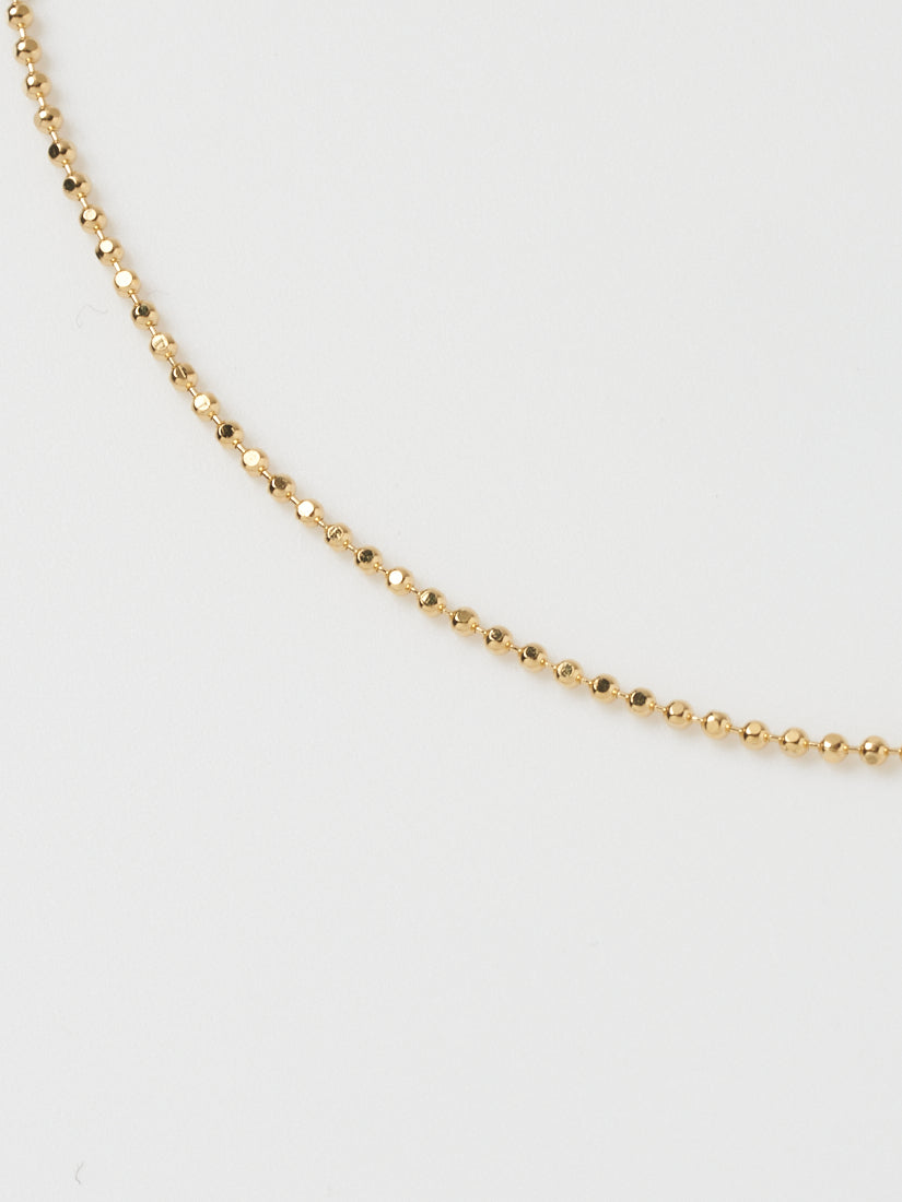 1mm カットボールチェーンネックレス(45cm)