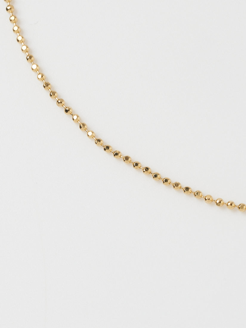 1mm カットボールチェーンネックレス(45cm)