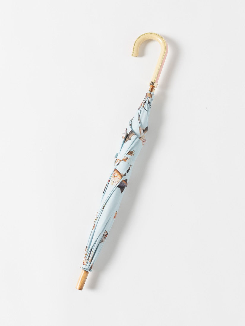 ✨美品✨ DiCesare Designs 傘 晴雨兼用 水色 晴雨兼用 日傘 レディース DiCesare Designs ディチェザレ