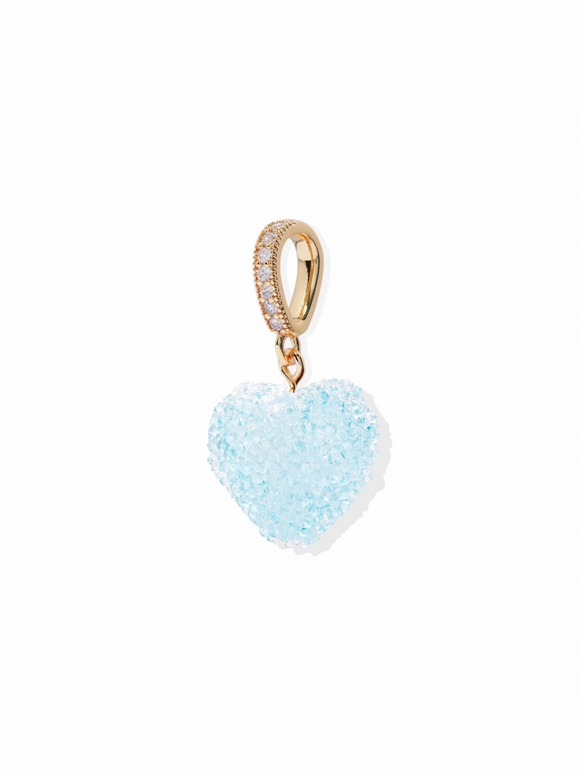Crystal Haze Jewelry】Jelly Heart ペンダント - Pave