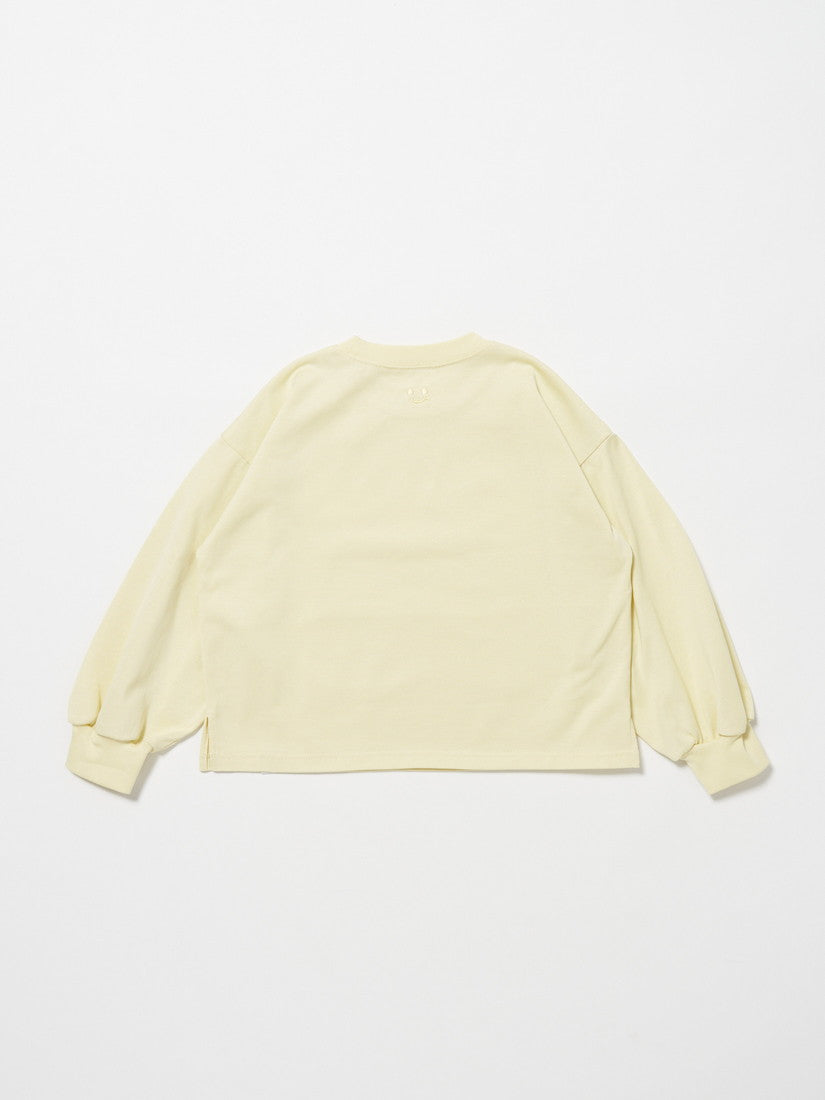 【キッズ】volume sleeve c/n カットソー/ yellow