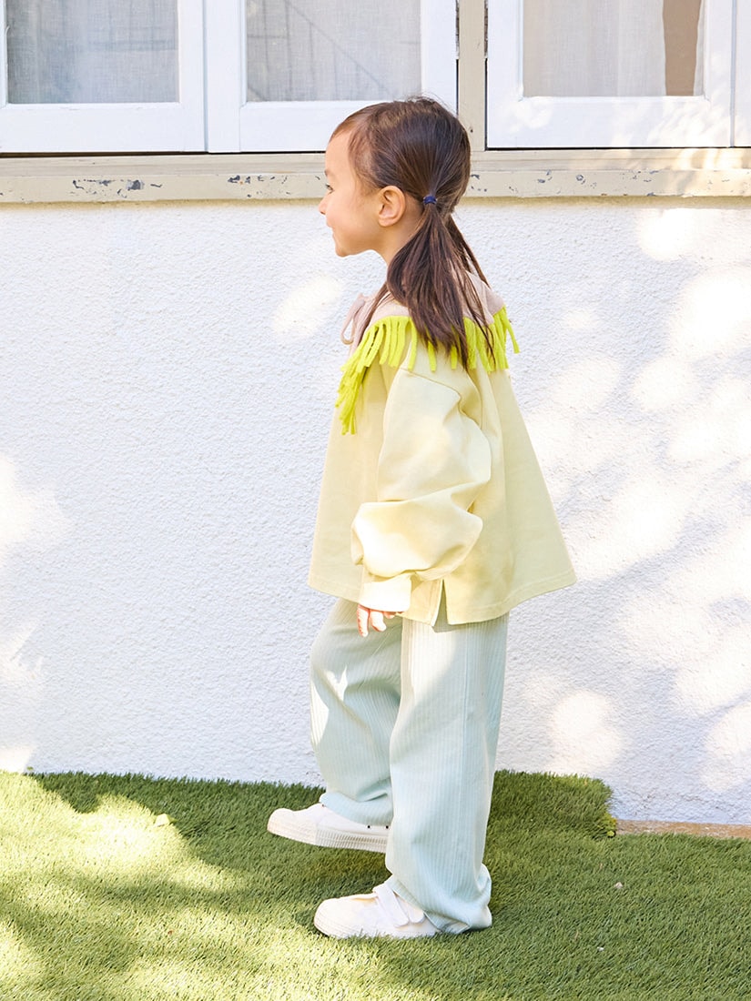 【キッズ】volume sleeve c/n カットソー/ yellow