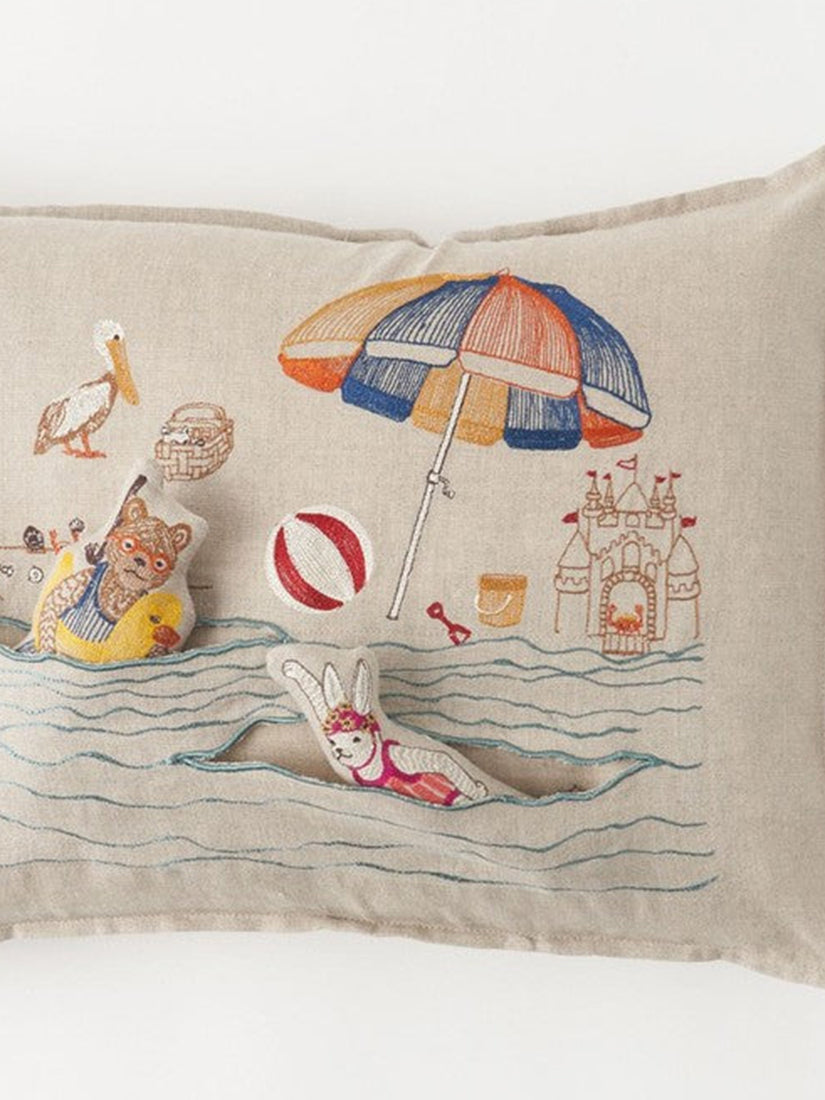 Coastal｜ポケットクッションカバー 30x40 Day at the Beach