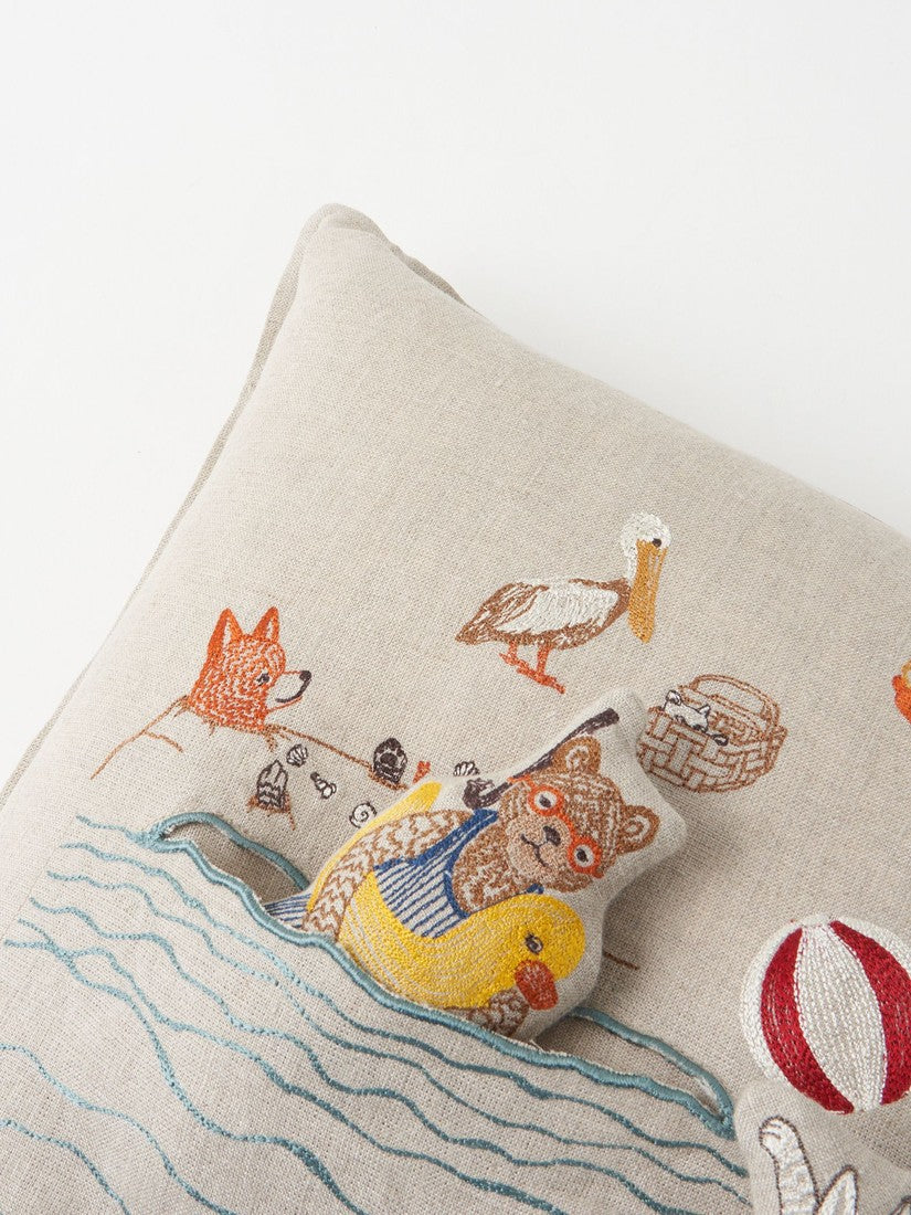 Coral&Tusk Coastalポケットクッションカバー30x40 ビーチ海 Coastal｜ポケットクッションカバー 30x40 Day at the Beach