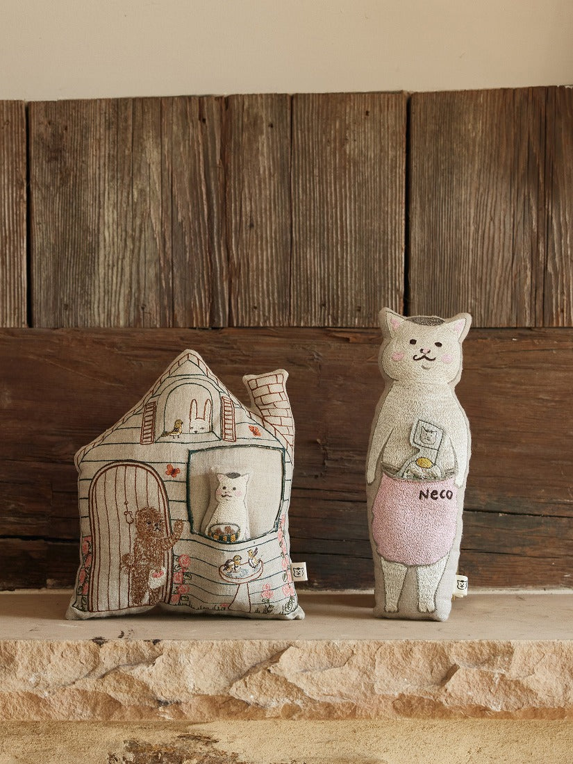 きょうの猫村さんコラボレーション｜ミニクッションポケットハウス
