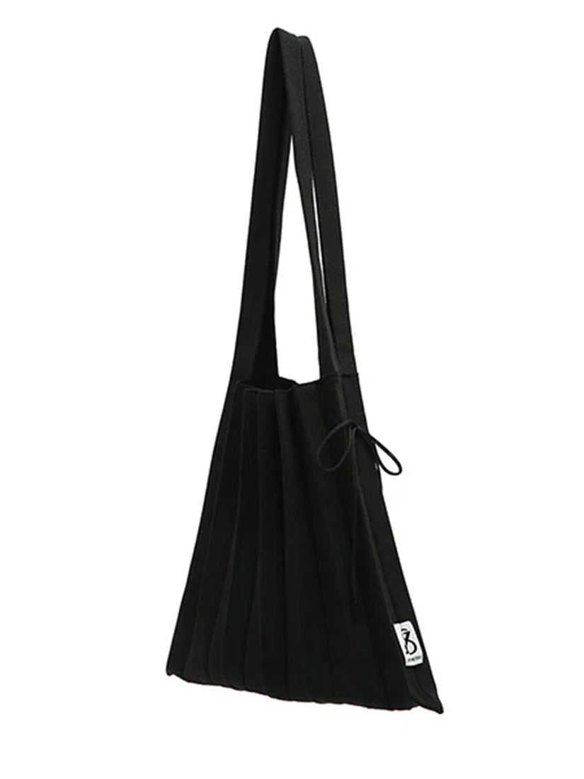 《JOSEPH AND STACEY》ラッキープリーツニットバッグ Rich black