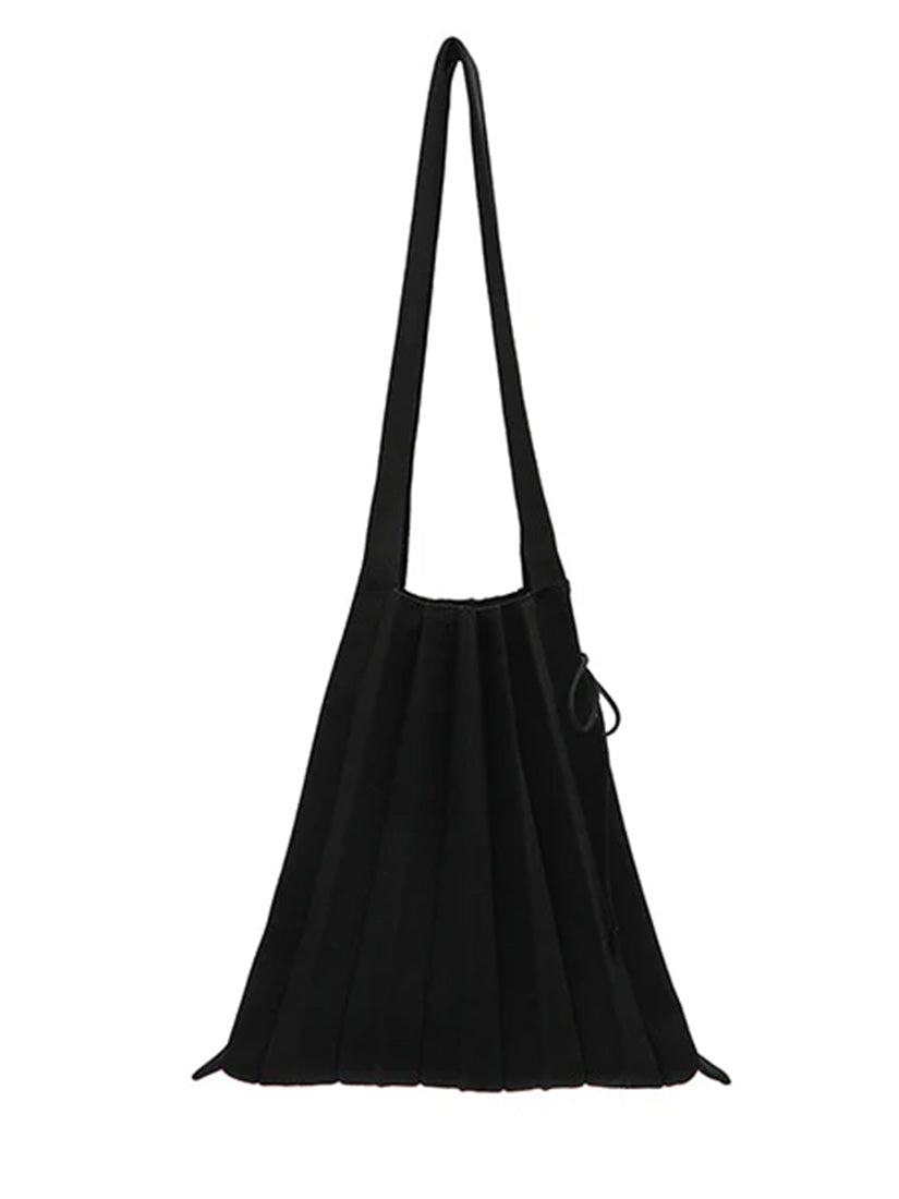 《JOSEPH AND STACEY》ラッキープリーツニットバッグ Rich black