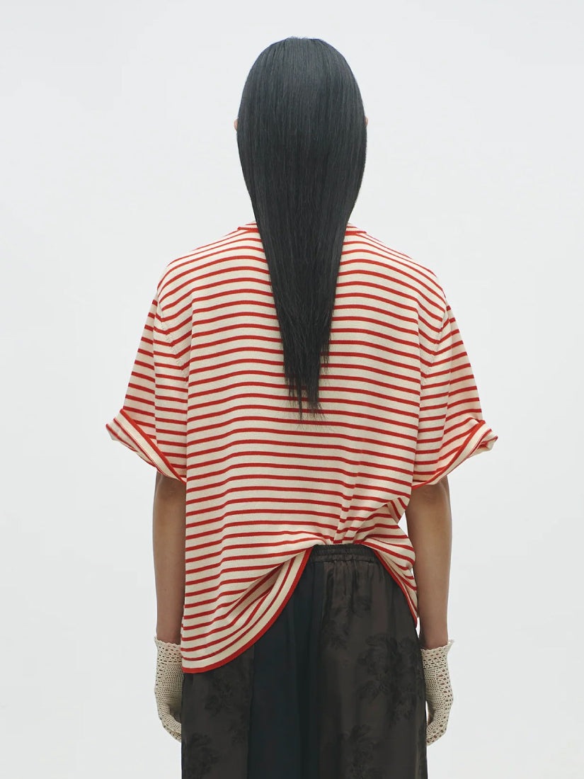 ORGANIC COTTON OVERSIZED STRIPED Tシャツ（Tシャツ）｜H.P.FRANCE公式サイト