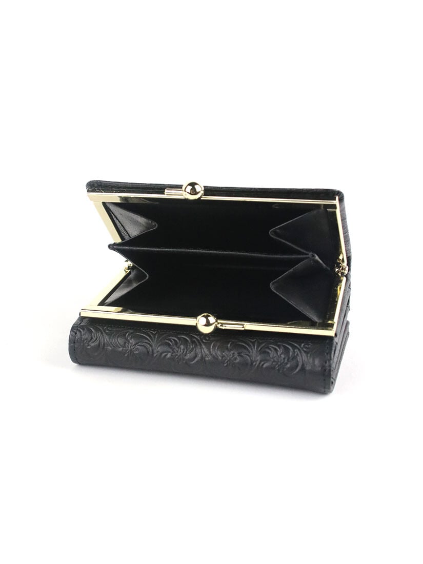 黒革三つ折り財布『錦紗』（その他財布）｜H.P.FRANCE公式サイト