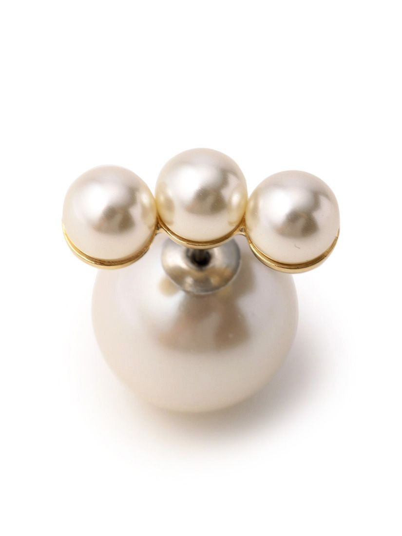 shinara ホワイト真珠 片耳用ピアス three pearls ピアス（片耳用）（ピアス）｜H.P.FRANCE公式サイト