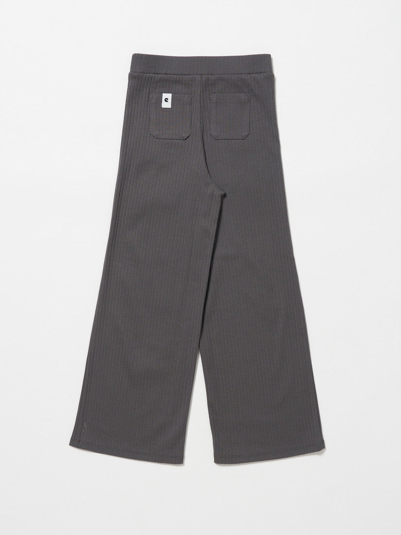 【キッズ】rib pt リブパンツ/ charcoal