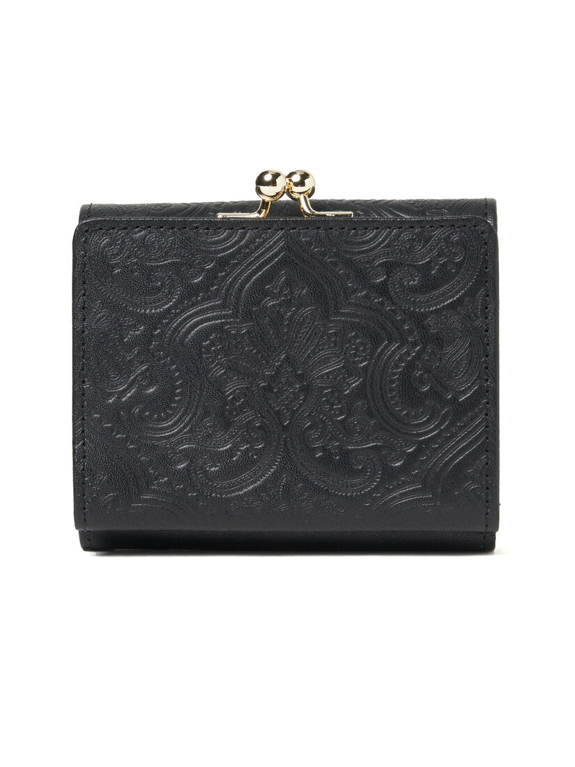 黒革三つ折り財布『ペイズリー 』（その他財布）｜H.P.FRANCE公式サイト