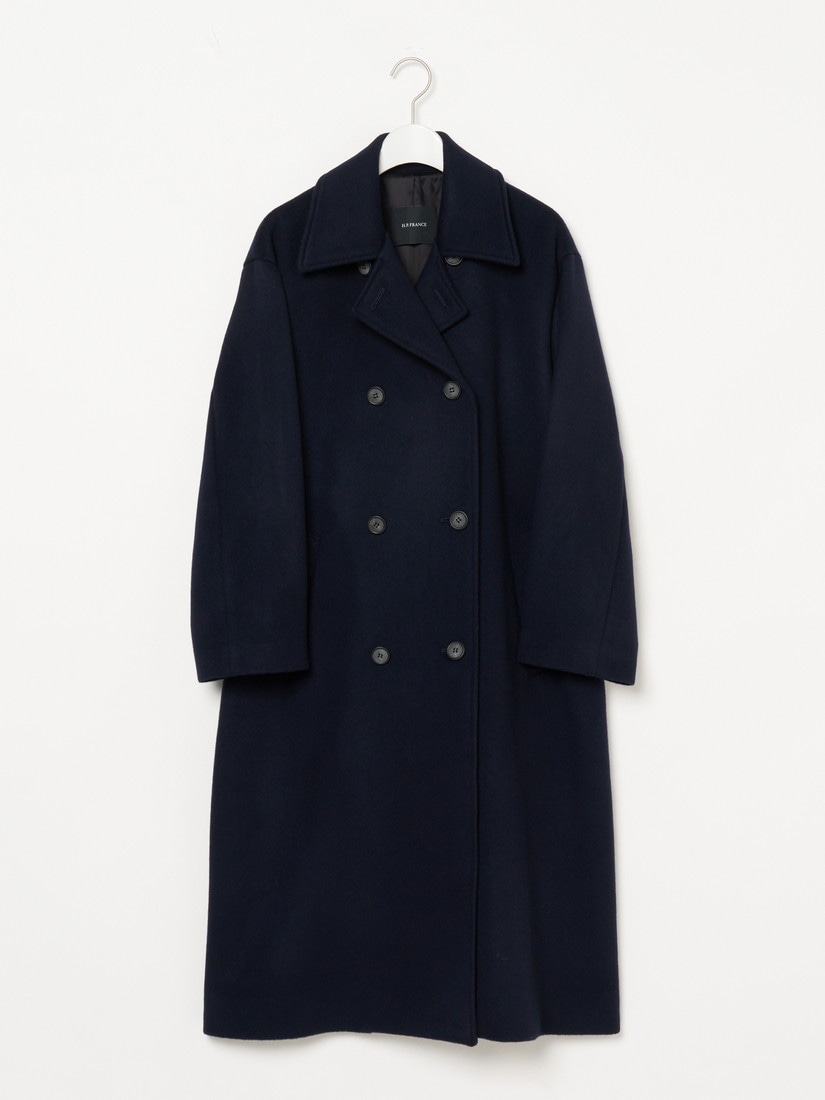 40th Anniversary Limited Edition】尾州ウール ロングコート navy