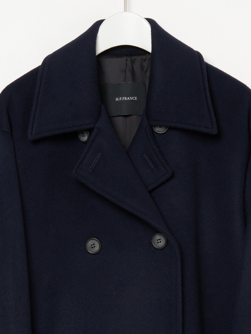 40th Anniversary Limited Edition】尾州ウール ロングコート navy