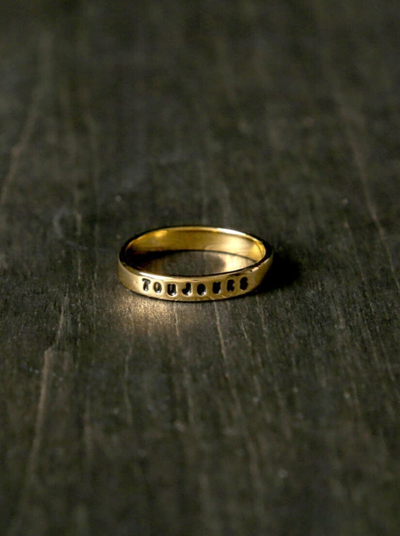 アッシュペーフランス シンプル ゴールドリング リング（リング）｜H.P.FRANCE公式サイト
