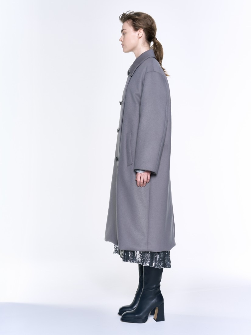 40th Anniversary Limited Edition】尾州ウール ロングコート gray